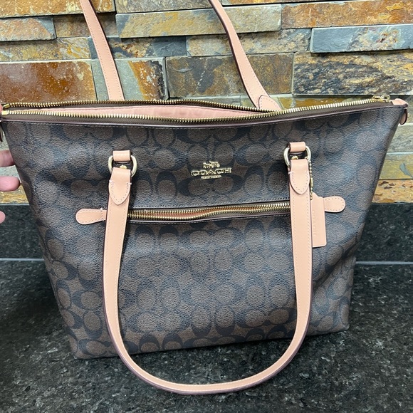 💕COACH Gallery Tote purse canvas bag 79609 - Picture 14 of 16